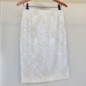Formal Beaded Skirt by Carmen Marc Valvo